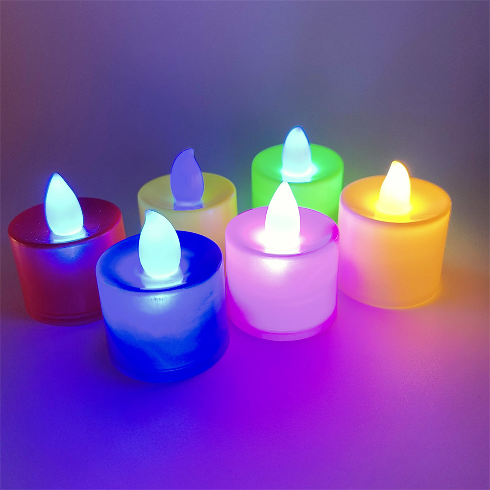 Wholesale Newish Battery Operated Electric Flameless Plastic Mini Candles LED Tea Light  for Christmas wedding party