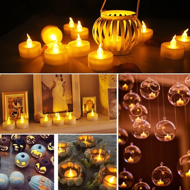 Wholesale Newish Battery Operated Electric Flameless Plastic Mini Candles LED Tea Light  for Christmas wedding party