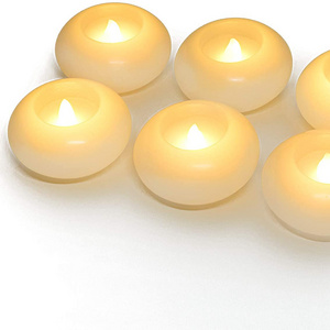 Large Size 3 Inch Flameless Floating Candles Waterproof LED Floating Candles for decoration