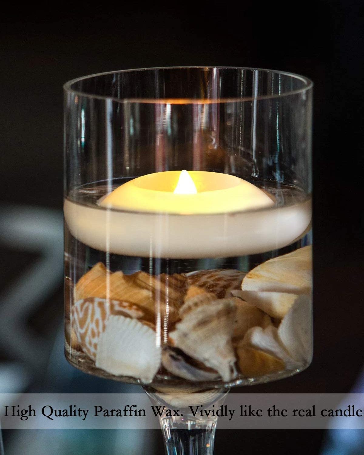 Wedding Centerpiece Home Decor Battery Flickering Waterproof Tealight Wax Flameless Floating Candles