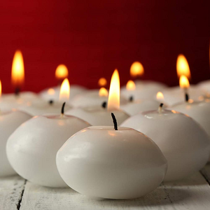 Cheap Wholesale Small Floating Water Candles White Unscented Paraffin Wax Floated Candle for Decoration