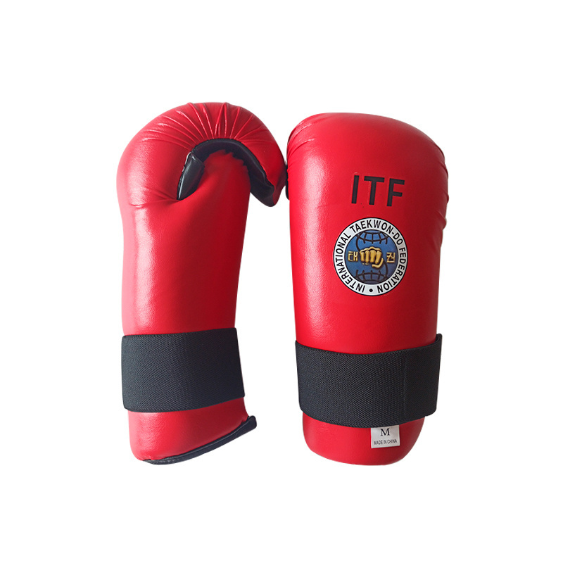 Custom Logo itf Martial Arts Equipment Sparring Gear Taekwondo Hand Protectors Itf Gloves