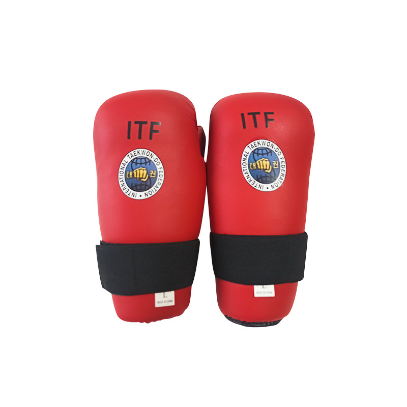 Custom Logo Wtf Martial Arts Equipment Sparring Gear Taekwondo Hand Protectors Itf Gloves