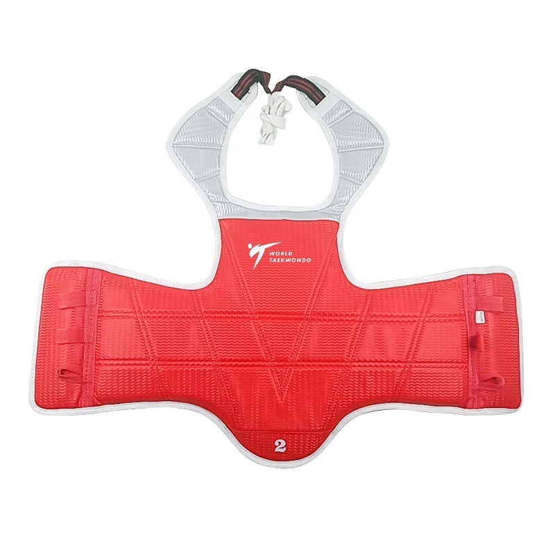 2024 New style Red/blue kids training  WTF taekwondo chest guard protector custom martial arts chest guard