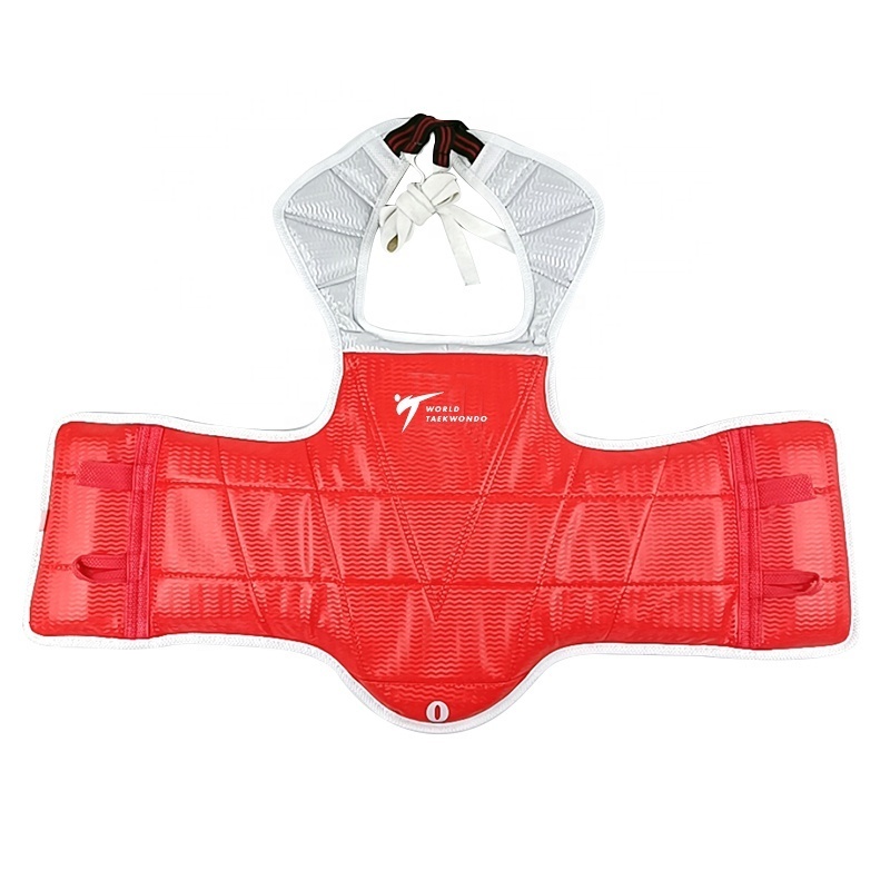 2024 New style Red/blue kids training  WTF taekwondo chest guard protector custom martial arts chest guard