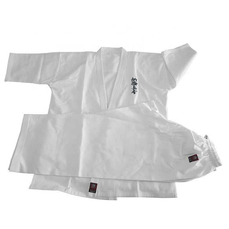 Hot sale polyester cotton kyokushin training uniform comfortable breathable gi karate uniform