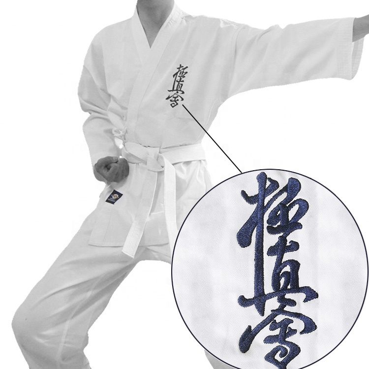 Hot sale polyester cotton kyokushin training uniform comfortable breathable gi karate uniform