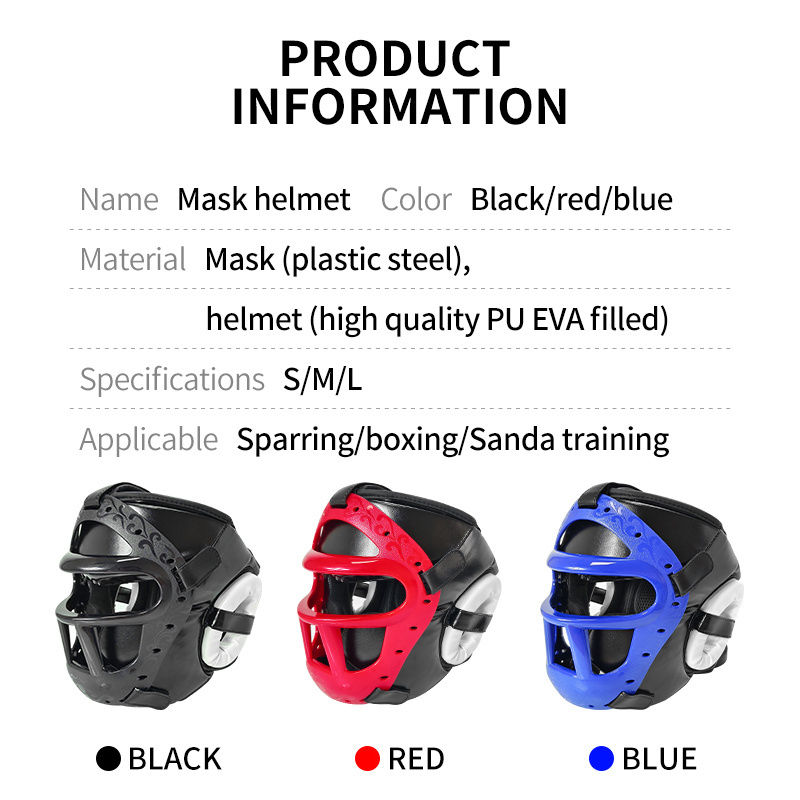 Wholesale Custom face head guard for boxing MMA Sanda training