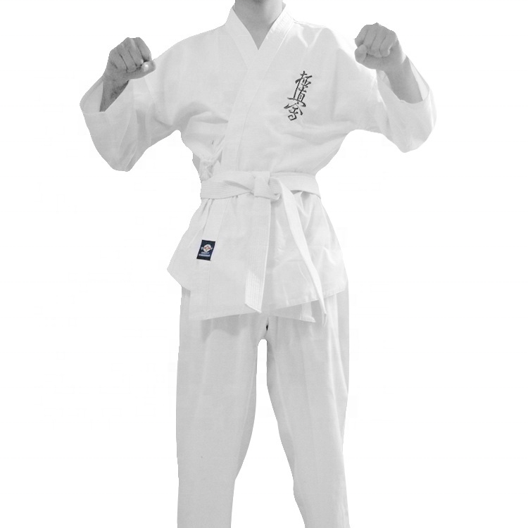 Hot sale polyester cotton kyokushin training uniform comfortable breathable gi karate uniform