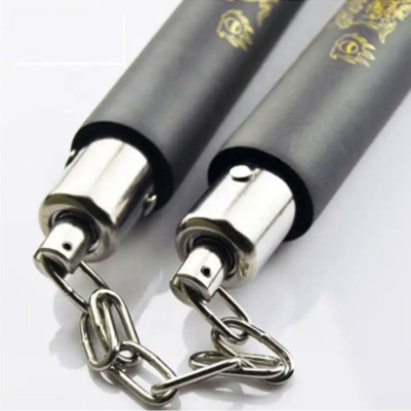 Custom multicolor chinese equipment foam plastic stick safety training martial arts nunchakus nunchakus foam stick