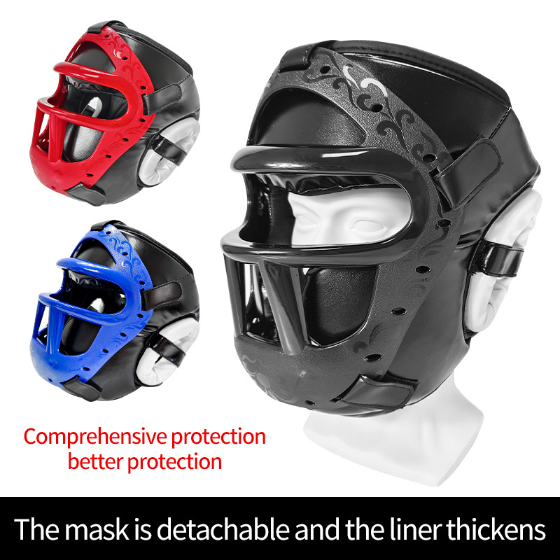 Wholesale Custom face head guard for boxing MMA Sanda training