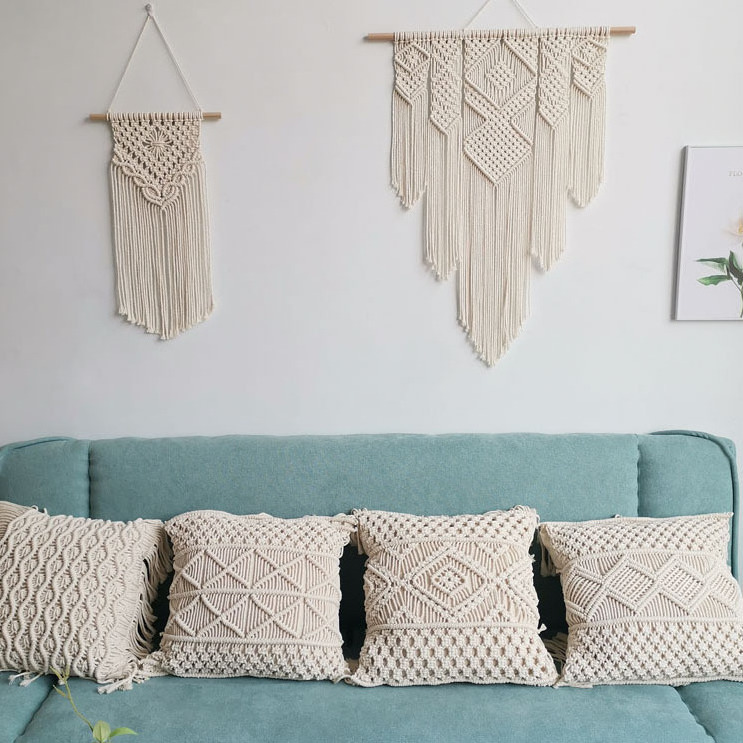 Boho Wall Decor Large Macrame Wall Hanging for Apartment Dorm Baby Room Bedroom Nursery Above Bed