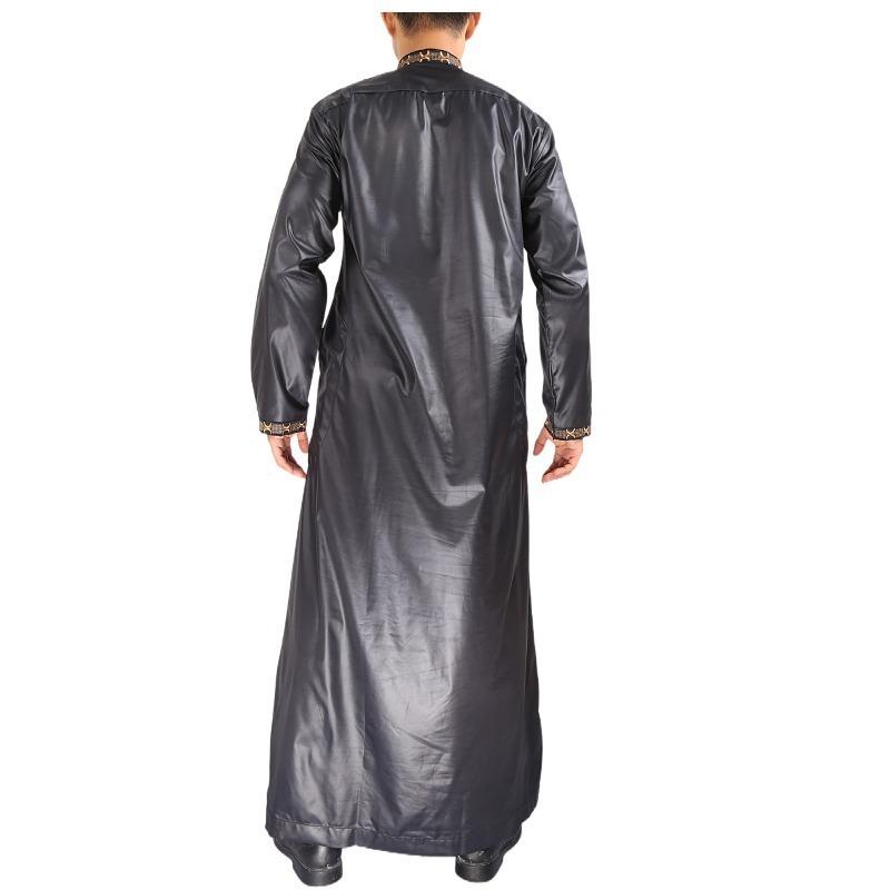 2023 men saudi style thobe in stocks solid color islam highest quality arabia thobe dubai wholesale market