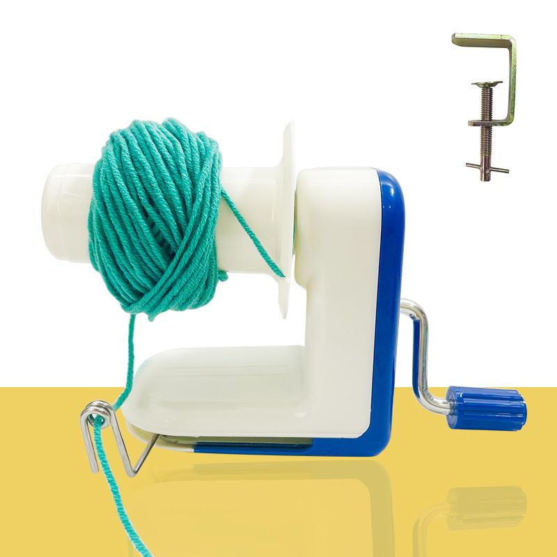 blue yarn winder  knitting tools yarn ball making machine hand yarn winder