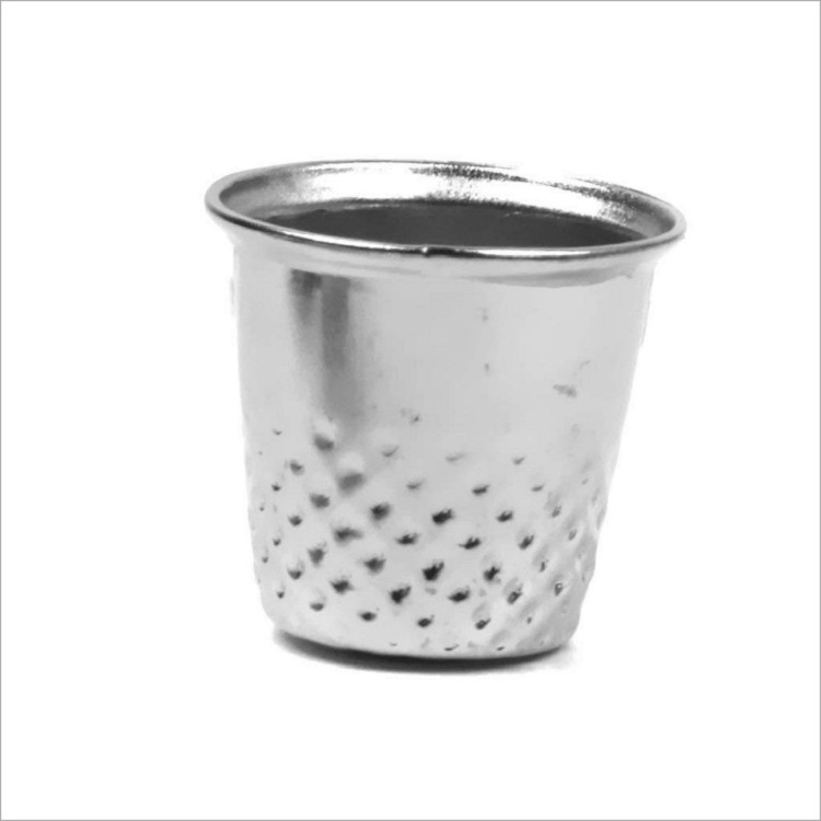 Handmade DIY ring  nickel plated aluminum finger cover silver hat cover thimble