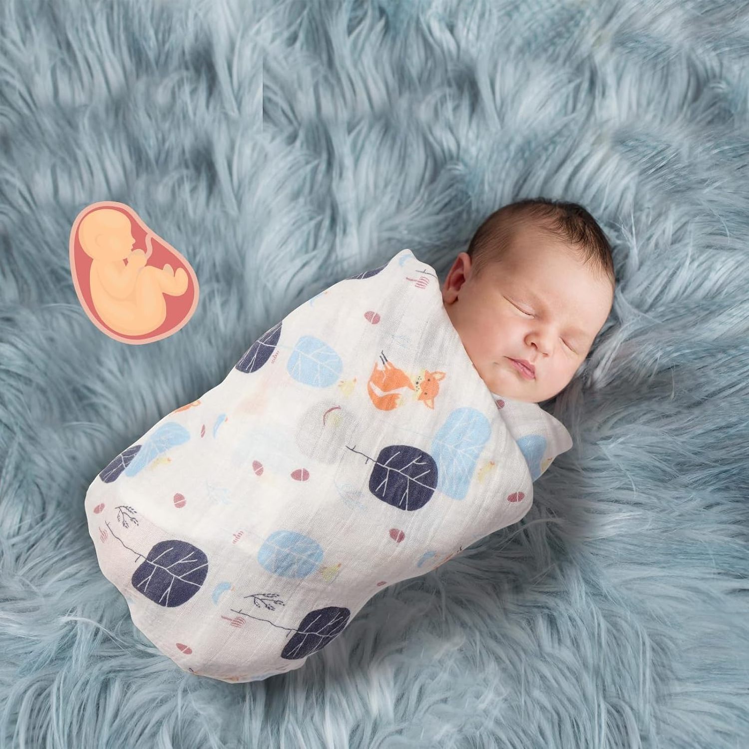 Quality Super Warm Soft Newborn Boys Girls Baby Luxury Organic Bamboo Baby Muslin Swaddle Blanket