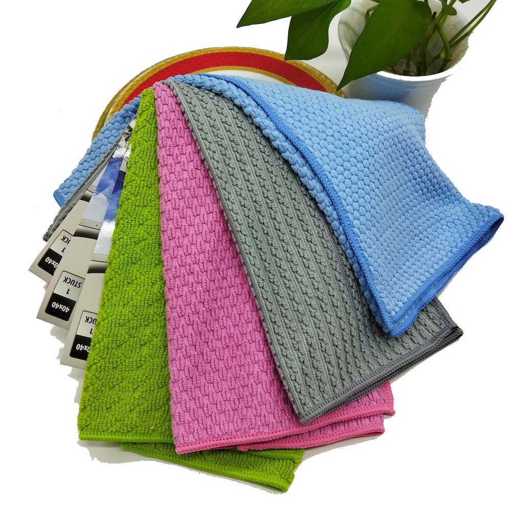 Reusable Kitchen Cleaning  Cloth  Microfiber Pearl dust Cloth Household Kitchen Towel