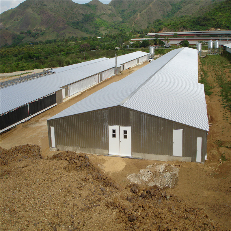 low Price Commercial Prefabricated Buildings Steel Structure Shed Poultry House  Layer Chicken House