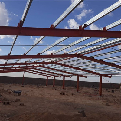 Steel structure dairy cattle shed trunkey project design for sale