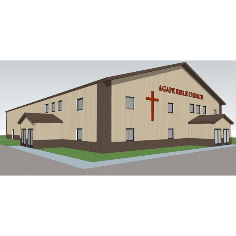 Fast Build Steel Structure Metal Wedding Church Buildings