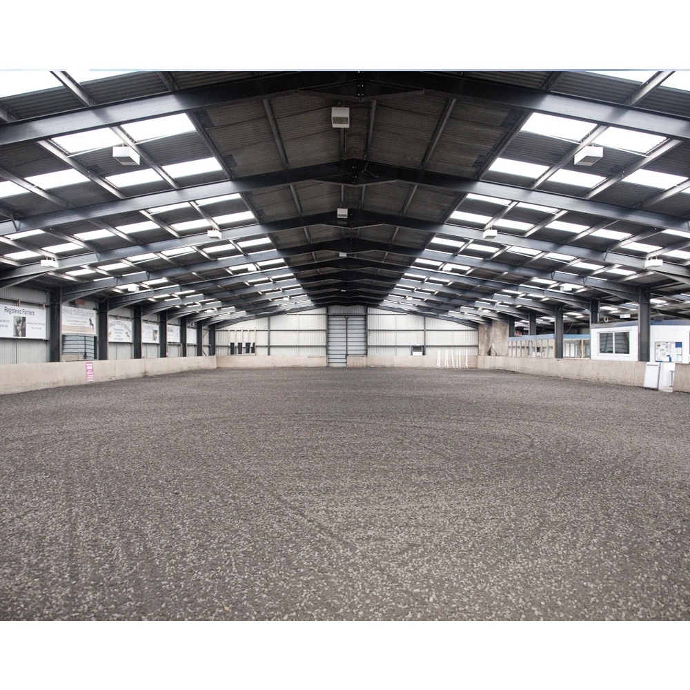 Prefab Engineering Riding Sport Buildings free Design Steel Structure innerdoor Shed Horse Arena