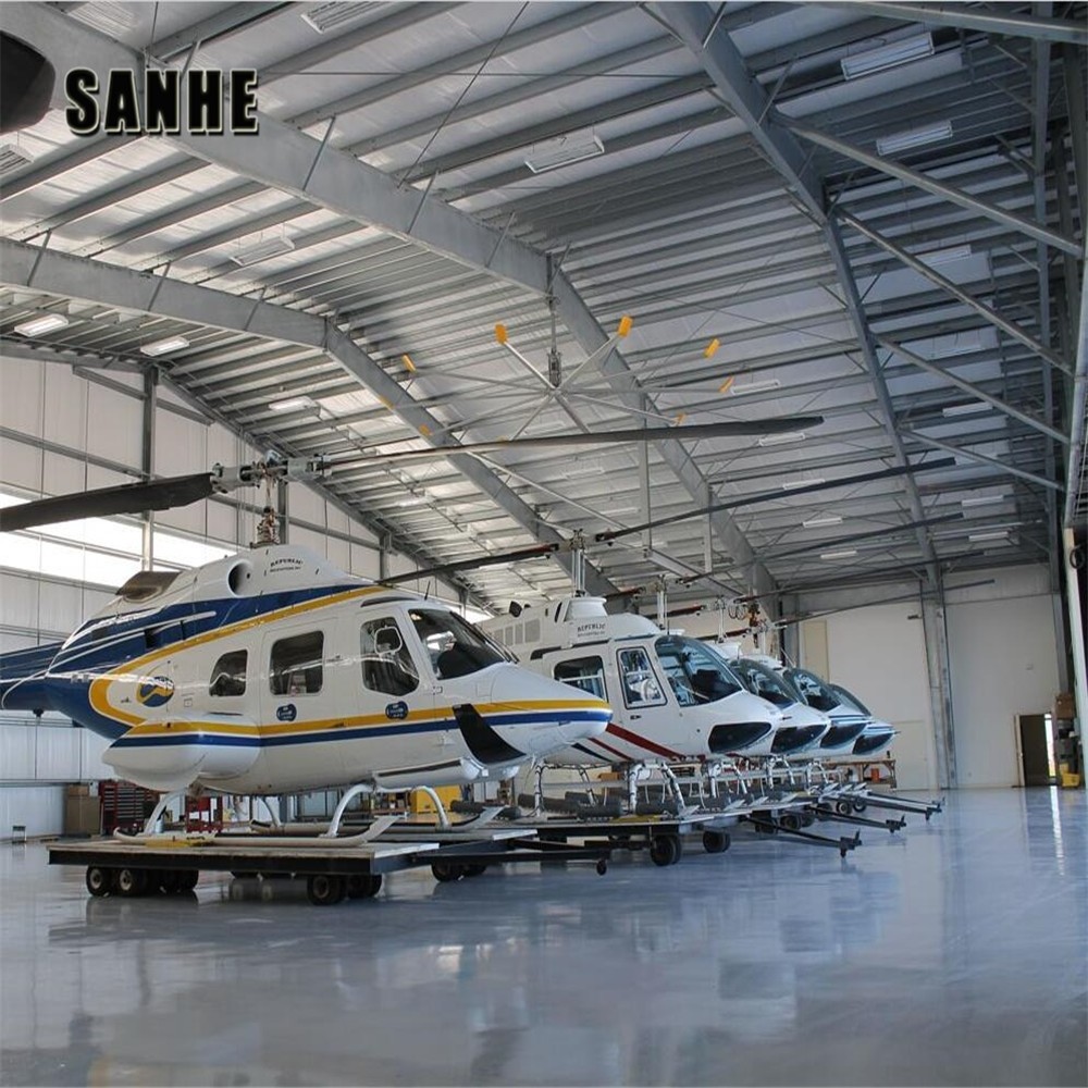 Aircraft helicopter hangar construction for sale