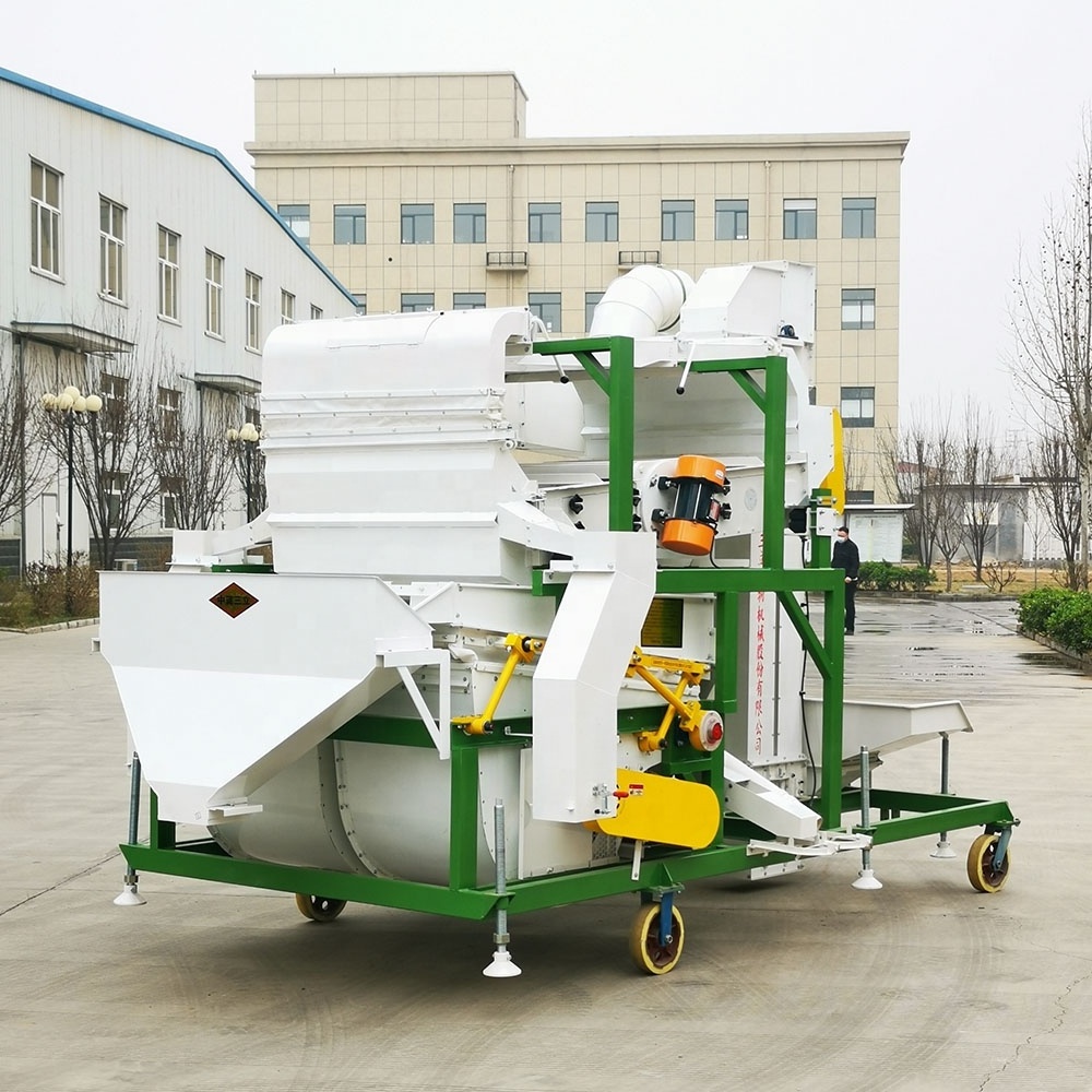 5XFZ-20 Combination seed cleaning machine with gravity separator for sesame wheat maize sorghum seeds