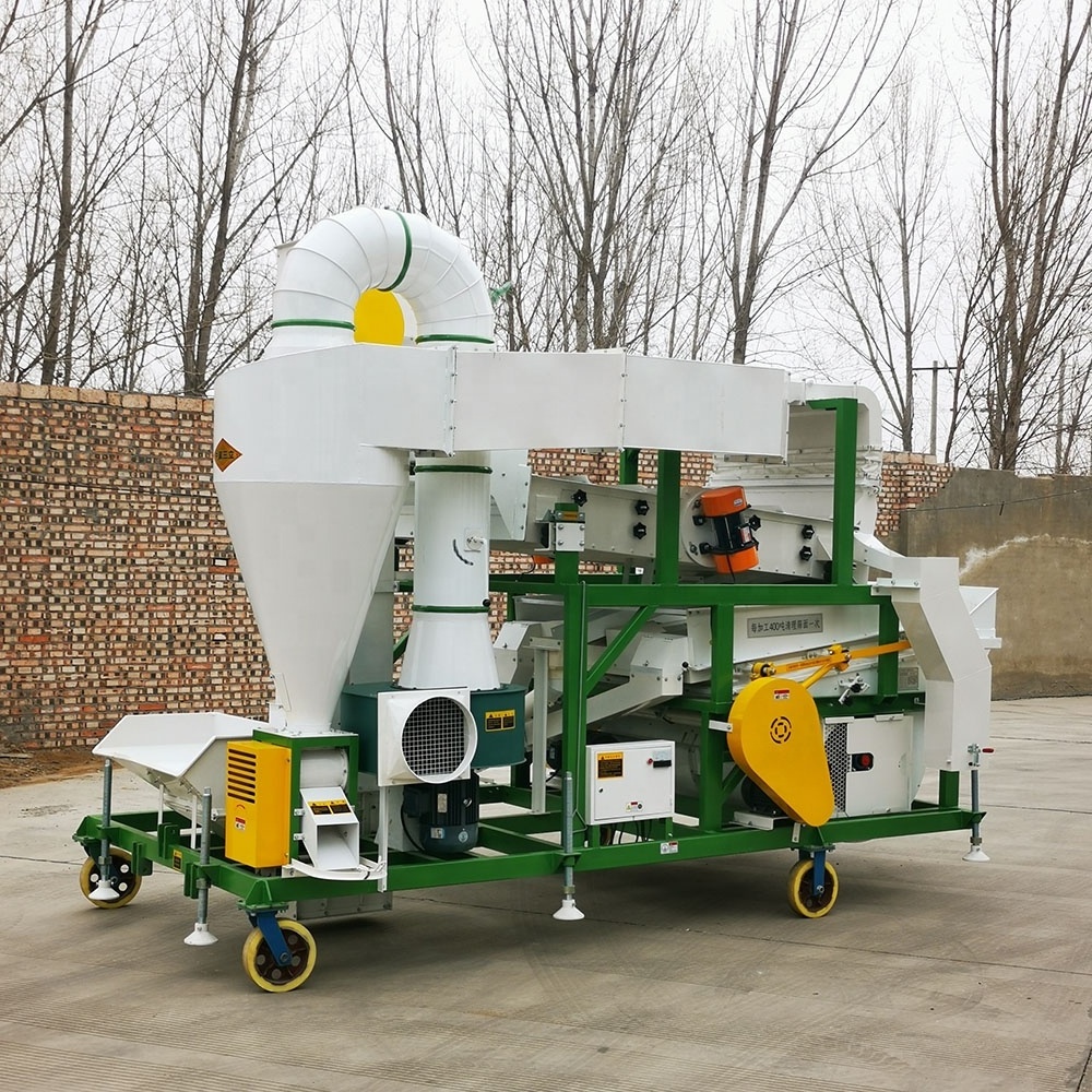 5XFZ-20 Combination seed cleaning machine with gravity separator for sesame wheat maize sorghum seeds