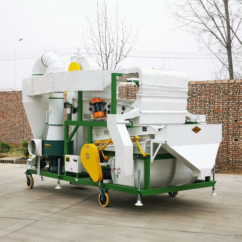 5XFZ-20 Combination seed cleaning machine with gravity separator for sesame wheat maize sorghum seeds