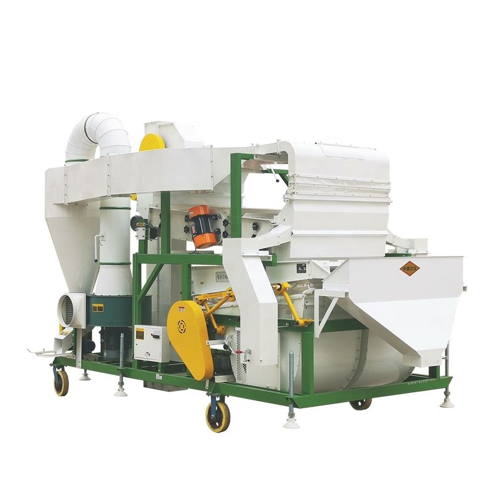 5XFZ-20 Combination selector maize wheat beans big capacity grain seed cleaner with gravity table agriculture machine