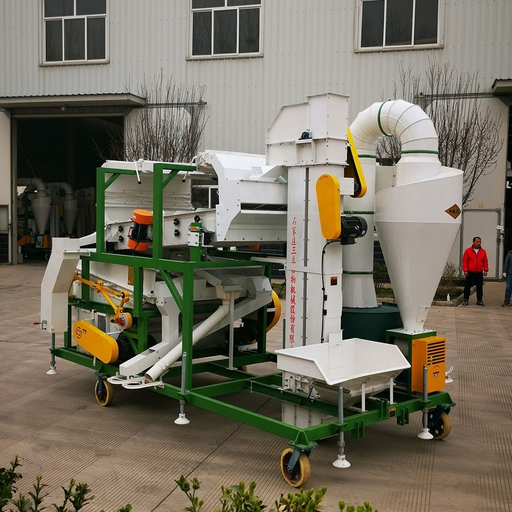 5XFZ-20 Combination selector maize wheat beans big capacity grain seed cleaner with gravity table agriculture machine