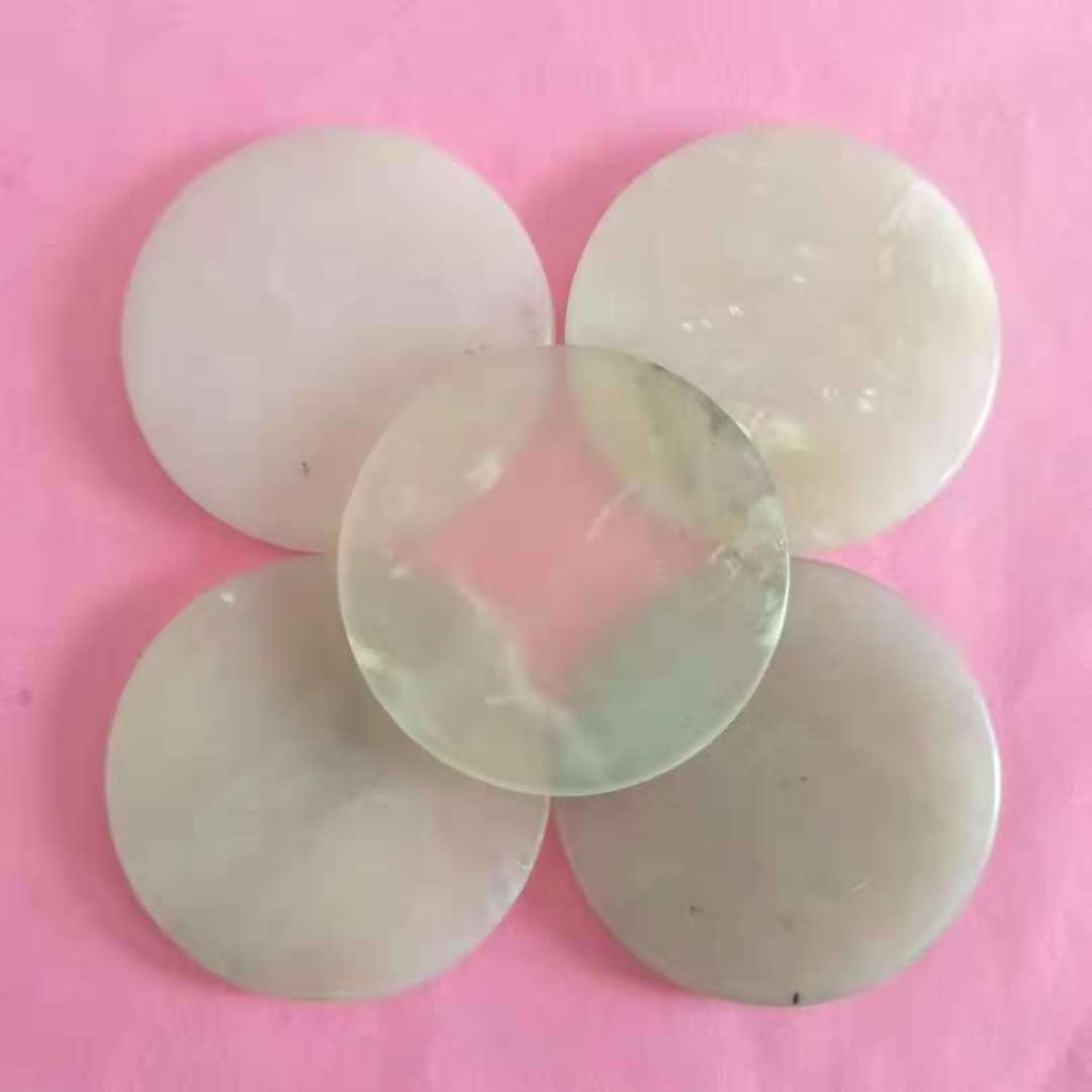 beautiful color natural material massage jade stone