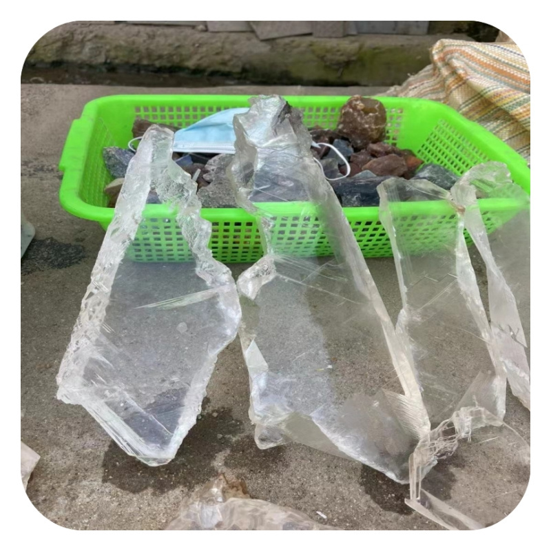 Rough natural clear selenite stone cheap selenite crystal slab rock stone for sale