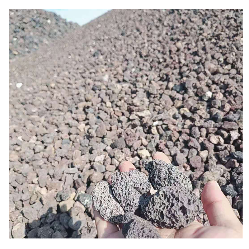 high quality  black lava rock volcanic grain horticulture basalt rock