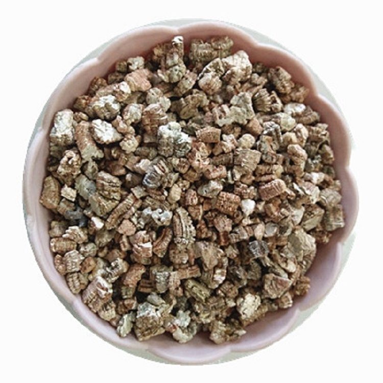 Gold Raw vermiculite expanded vermiculite bag   agriculture  application  horticulture use vermiculite