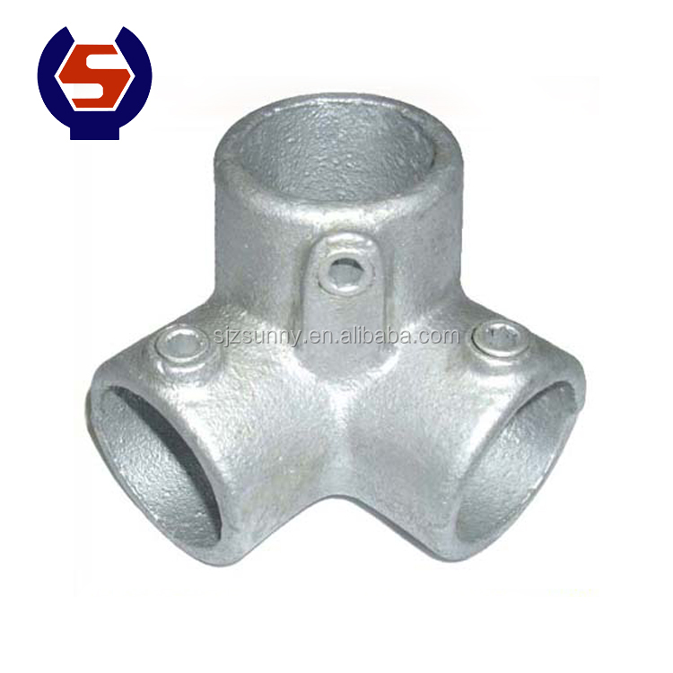 Customized Malleable Iron Pipe Accessories, Stainless Steel Key Tube Quick Clamp Sleeve