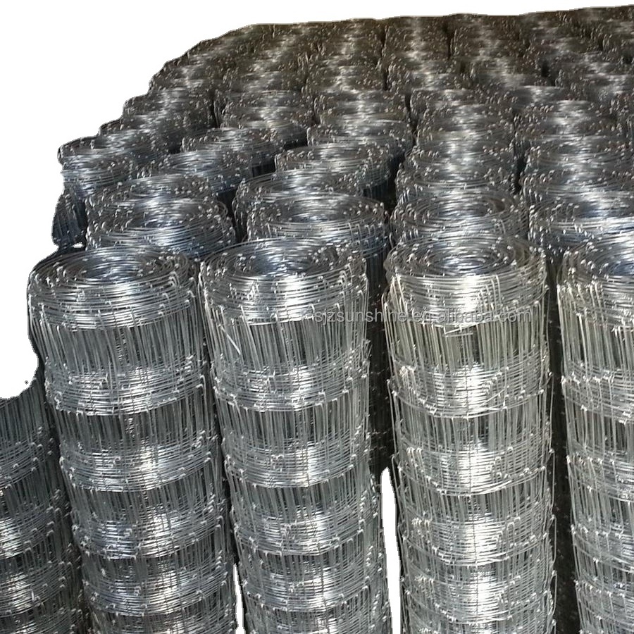 Cheap Galvanized Horse Sheep Cattle Field Fencing Livestock Wire Mesh Grassland Fence 6strands