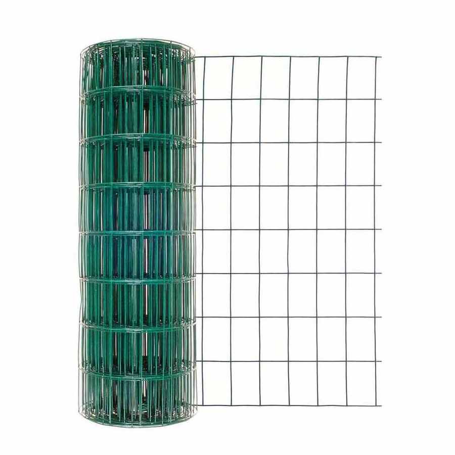 PVC Coated Galvanized Steel Electrowelded Wire Mesh Fence Panel with Square Hole Shape Iron Welded Wire Mesh