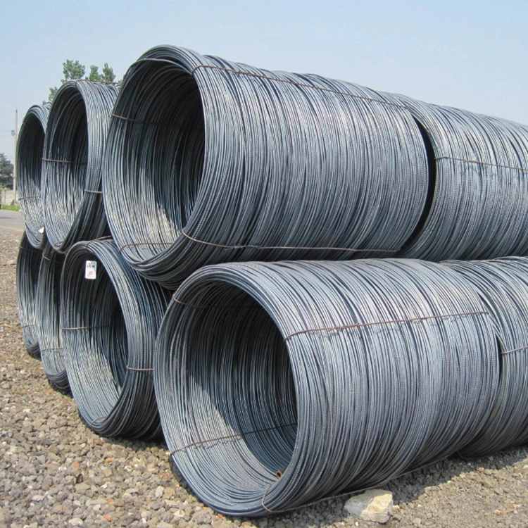 China supplier HRB400 HRB500 6mm 8mm 10mm ribbed round rebar deformed reinforcing bars in coils