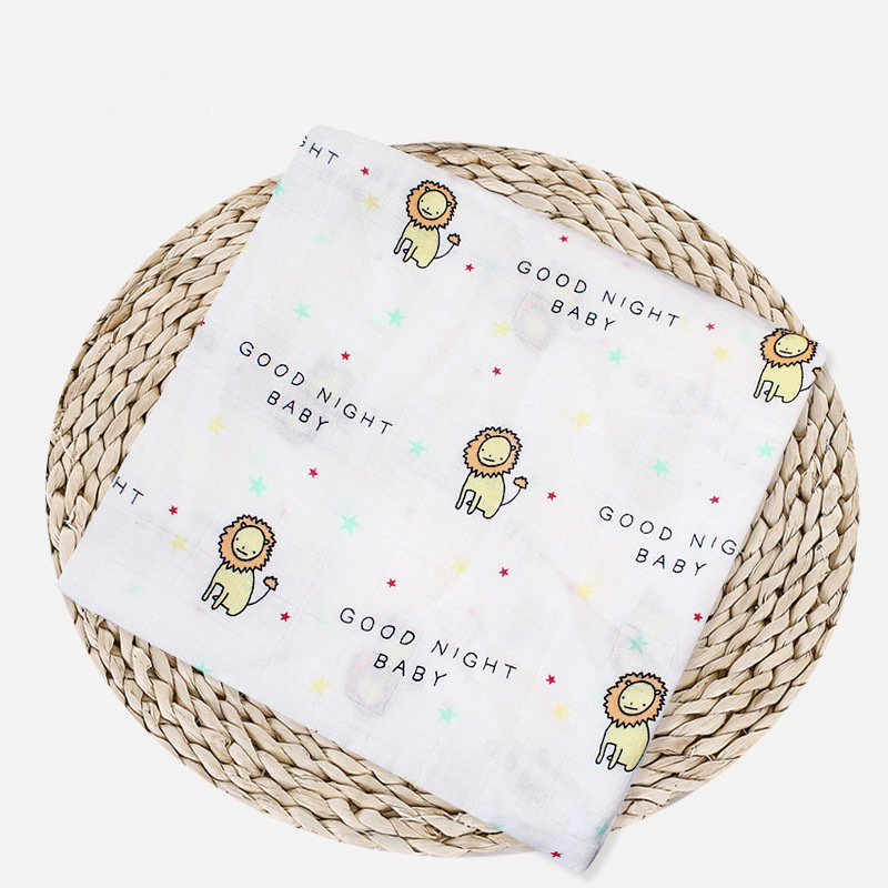 Customized infant wrap newborn shower gift Set soft cotton baby muslin swaddle blanket