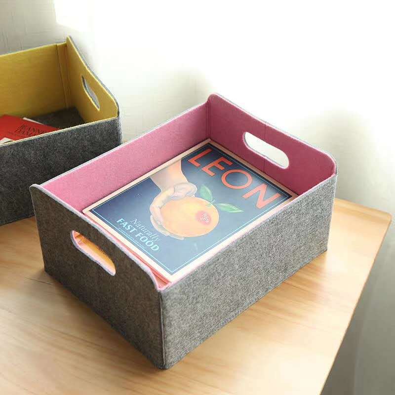 Foldable Felt Collapsible Storage Baskets Cube Shelf Boxes Drawers Organizer for Pet Kids Toys Books Clothes makeup organise