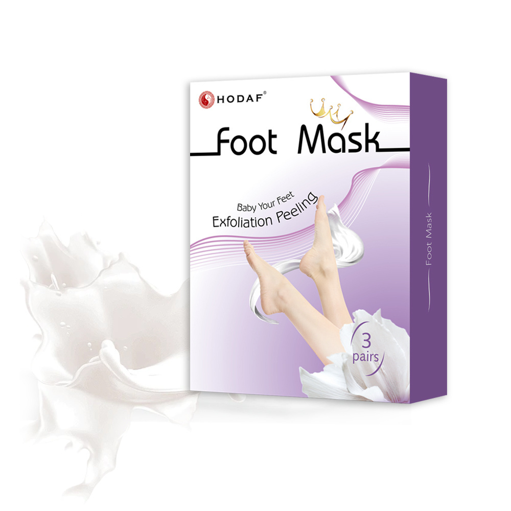 OEM Foot Mask Peeling Feet Mask Exfoliating Socks Scrub for Pedicure Anti Crack Heel Remove Skin Foot Mask