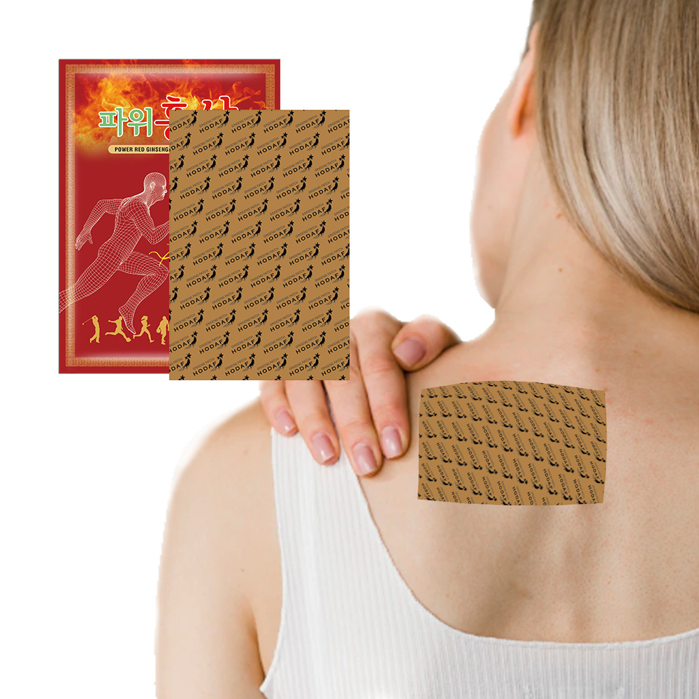 Hot Promotion Ginseng Patch Relieve Knee Neck Back Pain Herbal Ingredients Red Ginseng Body Patch