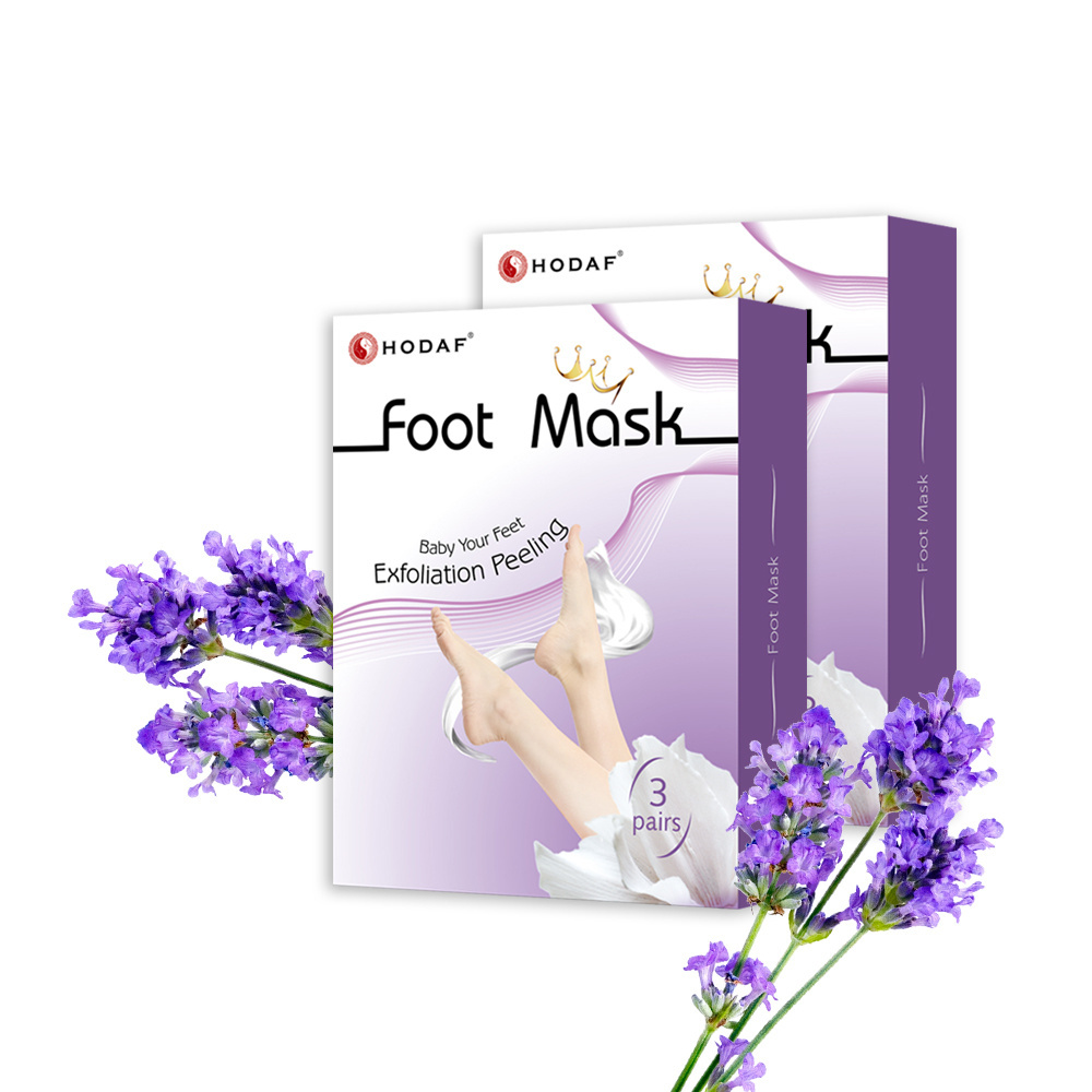 OEM Foot Mask Peeling Feet Mask Exfoliating Socks Scrub for Pedicure Anti Crack Heel Remove Skin Foot Mask