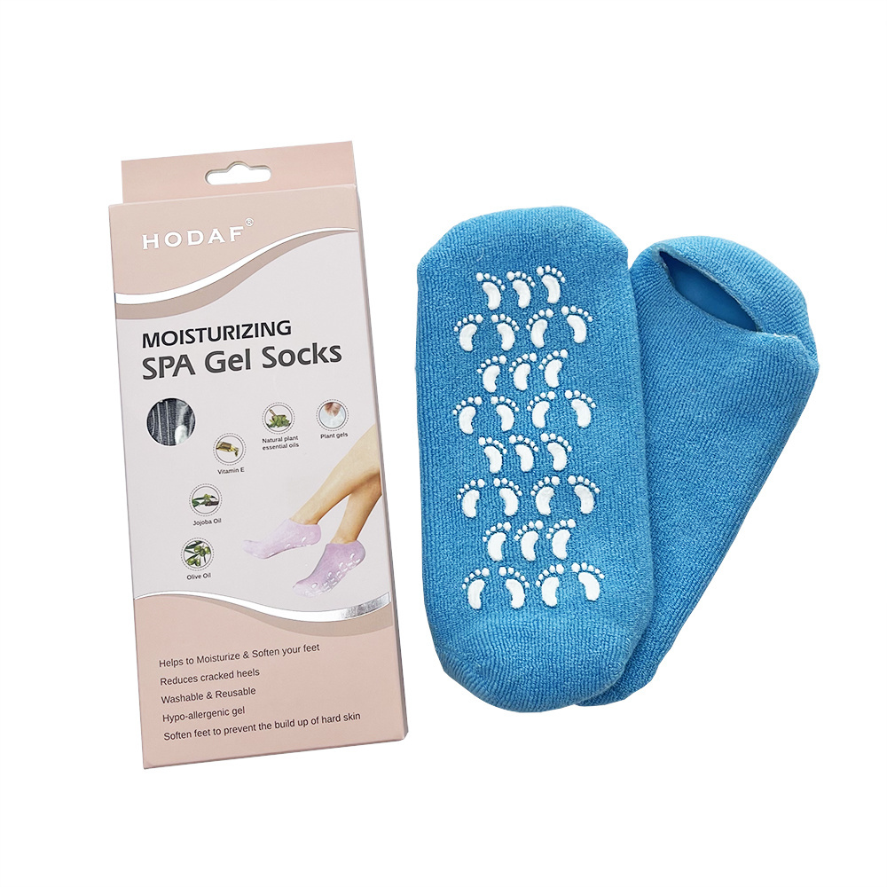 OEM ODM Softening Gel Socks For Dry Feet Spa Gel Soften Socks Foot Care Moisturizing Spa Gel Socks