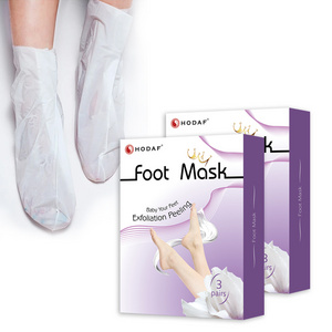 OEM Foot Mask Peeling Feet Mask Exfoliating Socks Scrub for Pedicure Anti Crack Heel Remove Skin Foot Mask