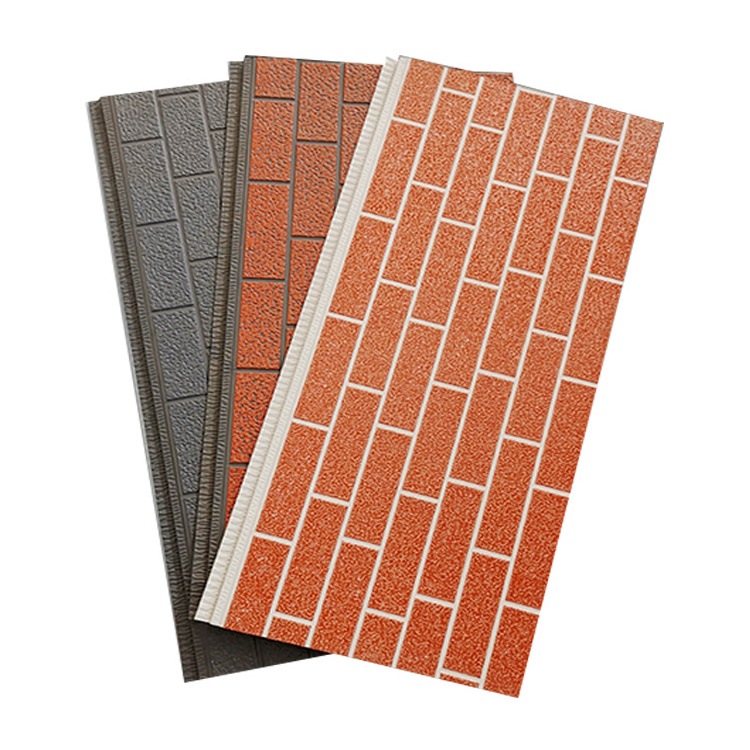 Polyurethane foam sandwich panels wall facade brick panel