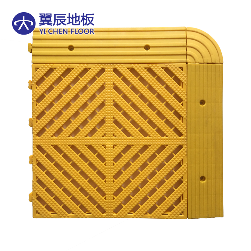 PP interlocking mat Anti slip interlocking drainage garage floor tiles plastic floor car washing floor