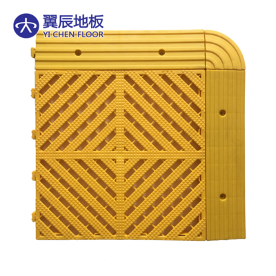 PP interlocking mat Anti slip interlocking drainage garage floor tiles plastic floor car washing floor