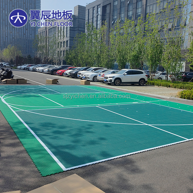 20x20 feet backyard basketball court surfaces with Jordan logo